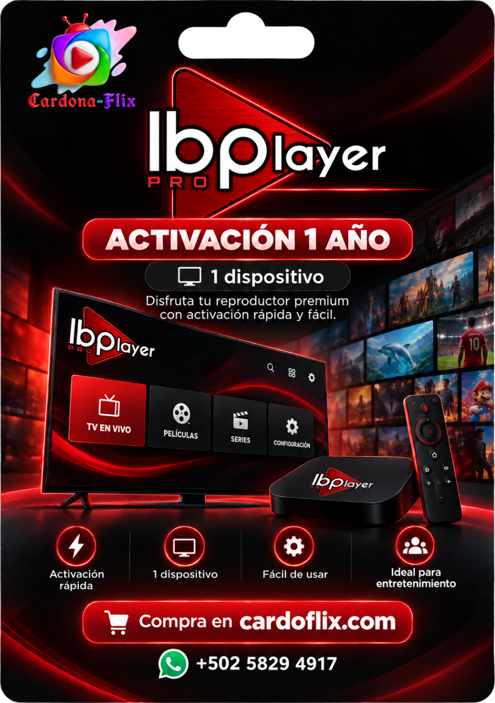 IBO PLAYER PRO - 1 AÑO