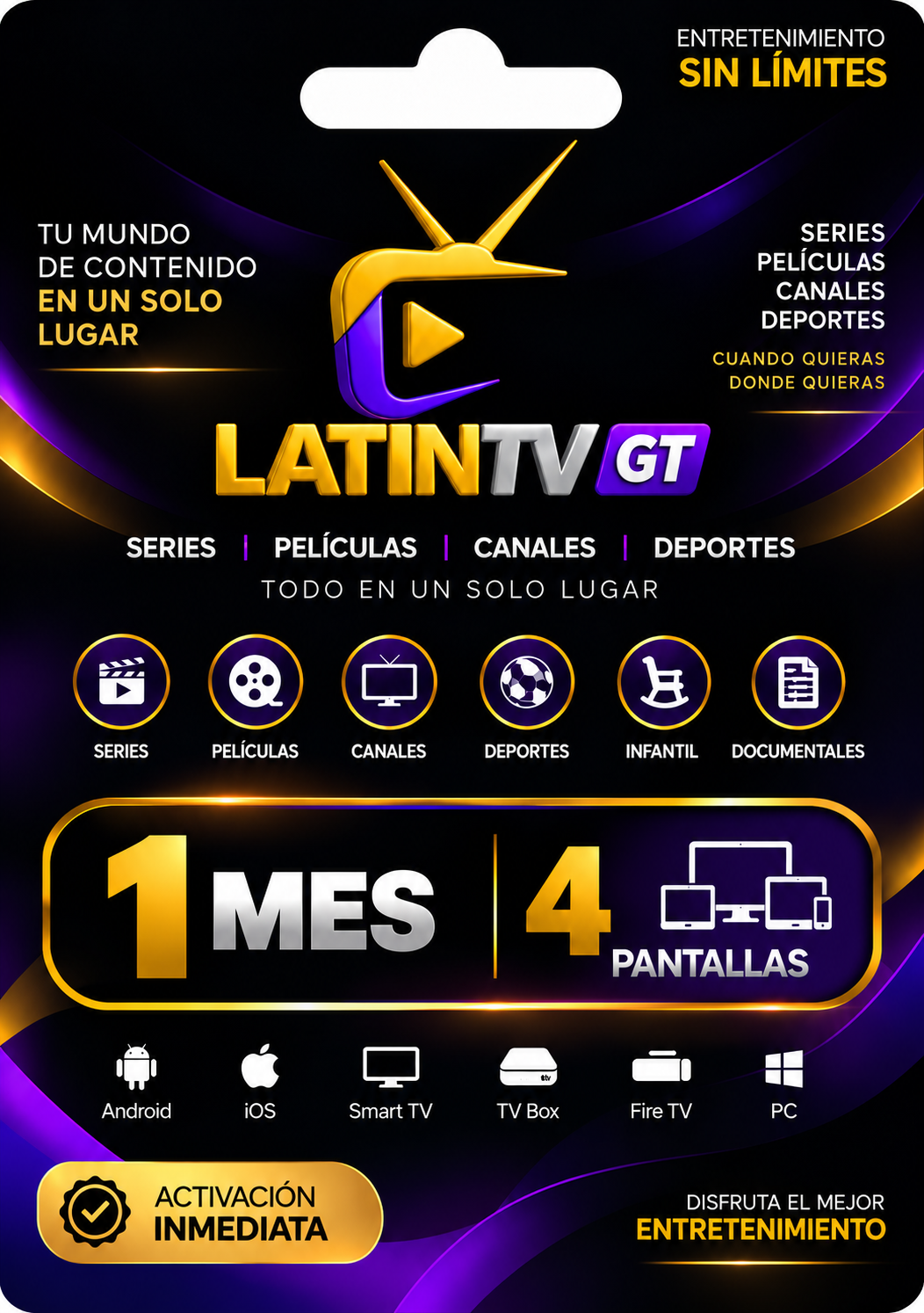 LATINTV GT - 1 MES