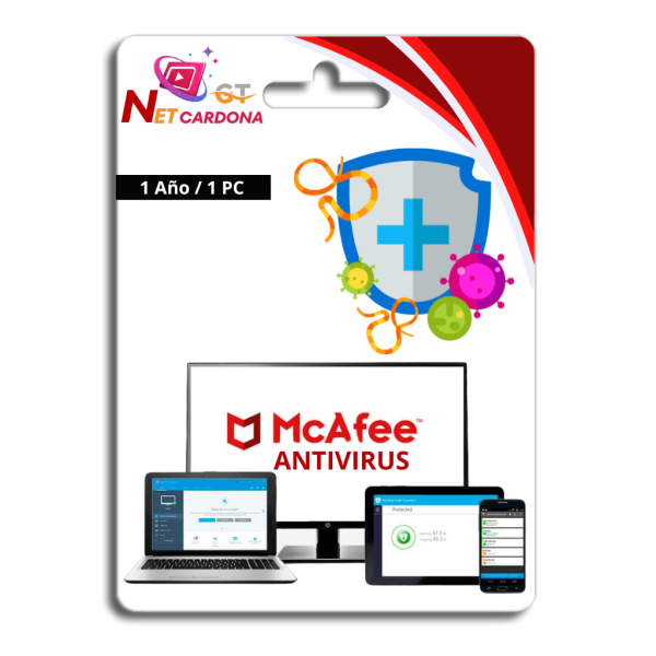 McAfee  Antivirus - 1 año - 1 PC